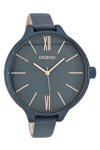 OOZOO Timepieces Blue Leather Strap