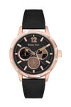 REINA FERE Ladies Black Leather Strap