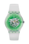 SWATCH Vibe Greenmazing White Silicone Strap