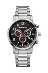 WENGER Attitude Chronograph Silver Stainless Steel Bracelet