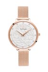 PIERRE LANNIER Eolia Crystals  Rose Gold Stainless Steel Bracelet