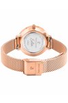 PIERRE LANNIER Eolia Crystals  Rose Gold Stainless Steel Bracelet