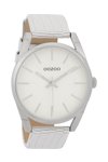 OOZOO Timepieces White Leather Strap