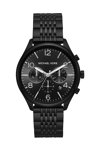 Michael KORS Merrick Chronograph Black Stainless Steel Bracelet