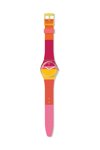 SWATCH Roug'Heure Multicolor Silicone Strap