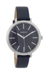 OOZOO Timepieces Blue Leather Strap