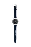 SWATCH Skincounter Black Leather Strap