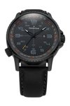 THORTON Kalf Black Leather Strap