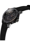 THORTON Horik Dual Time Black Leather Strap