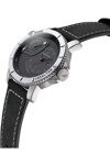 THORTON Horik Dual Time Black Leather Strap