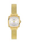 TISSOT T-Lady Lovely Square Gold Stainless Steel Bracelet