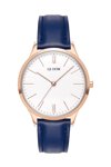 LEDOM Classic Blue Leather Strap