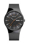 BERING Classic Black Stainless Steel Bracelet