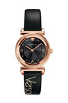 VERSACE Black Leather Strap