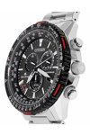 CITIZEN Promaster Eco-Drive RadioControlled Chronograph Silver Stainless Steel Bracelet