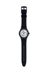 SWATCH Sistem Kamu Automatic Black Silicone Strap