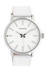 OOZOO Timepieces White Leather Strap