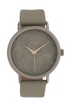 OOZOO Timepieces Grey Leather Strap