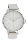 OOZOO Timepieces White Leather Strap