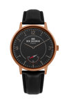 BEN SHERMAN Portobello Heritage Black Leather Strap