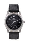 INORA Gents Black Leather Strap