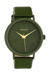 OOZOO Timepieces Limited Green Leather Strap