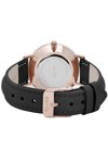 CLUSE Minuit Rose Gold Bezel Black Leather Strap