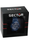 SECTOR EXPANDER-16 Dual Time Chronograph Blue Plastic Strap