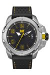 CATERPILLAR Construct Black Leather Strap