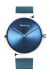 BERING Classic Blue Stainless Steel Bracelet