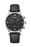 WENGER Urban Metropolitan Chronograph Black Leather Strap