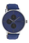 OOZOO Timepieces Blue Leather Strap