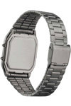 CASIO Vintage Dual Time Chronograph Grey Stainless Steel Bracelet