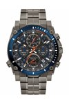 BULOVA Precisionist Champlain Chronograph Grey Stainless Steel Bracelet