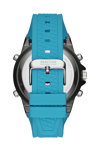 REACTION KENNETH COLE Sport Dual Time Chronograph Blue Silicone Strap