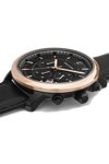 PIERRE LANNIER Impulsion Chronograph Black Leather Strap