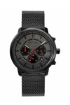 PIERRE LANNIER Impulsion Chronograph Black Stainless Steel Bracelet