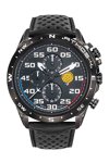 PATROUILLE DE FRANCE Athos 4 Chronograph Black Leather Strap