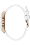 GUESS Ladies White Rubber Strap