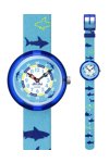 FLIK FLAK Sharkasm Blue Fabric Strap