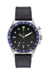 TED BAKER Oldfash GMT Black Leather Strap