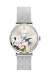 TED BAKER Phylipa Flowers Silver Stainless Steel Bracelet