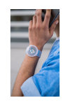 SWATCH Blueinjelly White Silicone Strap