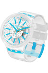 SWATCH Blueinjelly White Silicone Strap