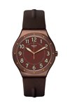 SWATCH Afterwar Brown Leather Strap