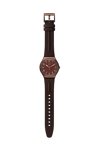 SWATCH Afterwar Brown Leather Strap