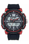 RUCKFIELD Mens Chronograph Black Silicone Strap