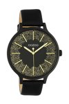 OOZOO Timepieces Black Leather Strap