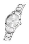 TRUSSARDI T-Bent Crystals Silver Stainless Steel Bracelet