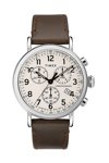 TIMEX Standard Chronograph Brown Leather Strap